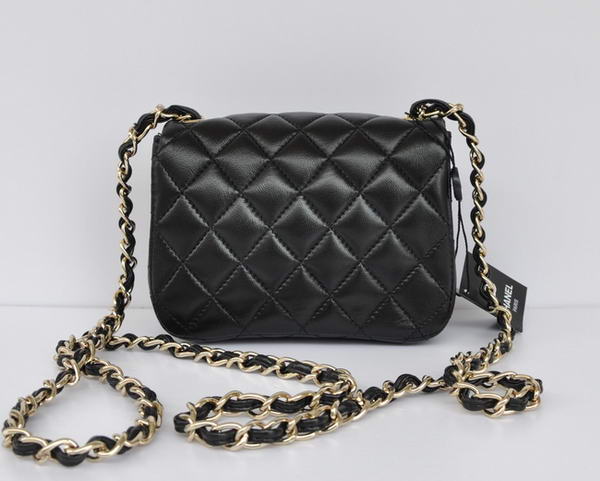 7A Replica Cheap Chanel mini Flap Bag 11725 Black